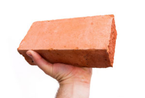 Brick on a Hand