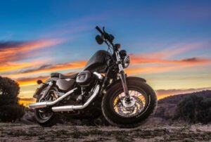 Black Cruiser Motorcycle