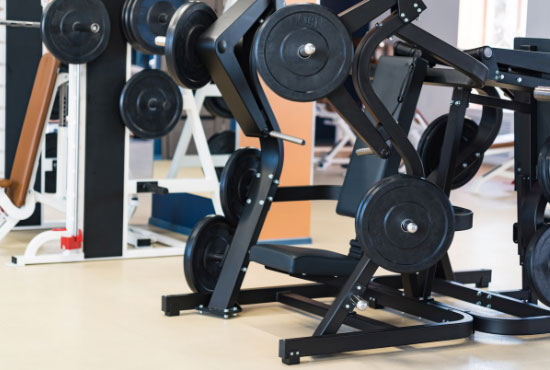 Smith machine in modern gym