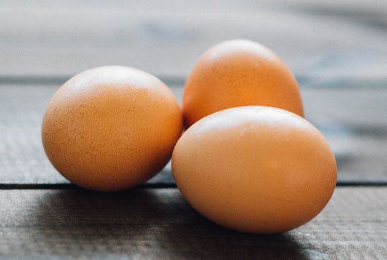 Three Brown Eggs